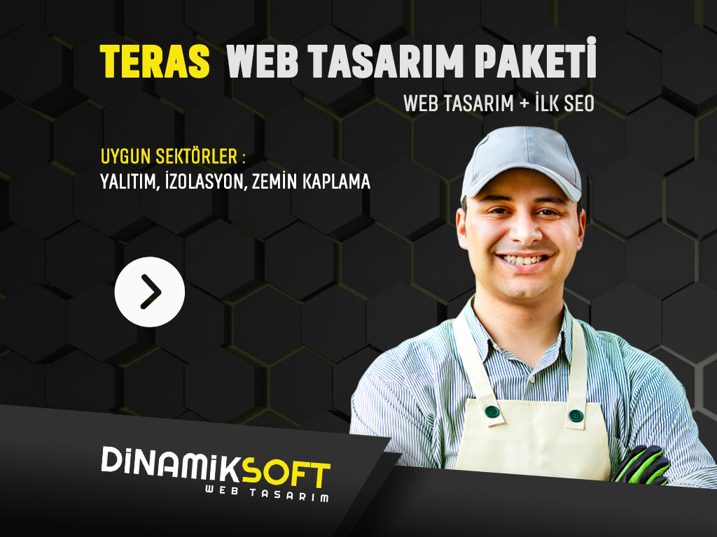 Teras Web Tasarım Paketi | 1500 TL Web Site + İlk SEO